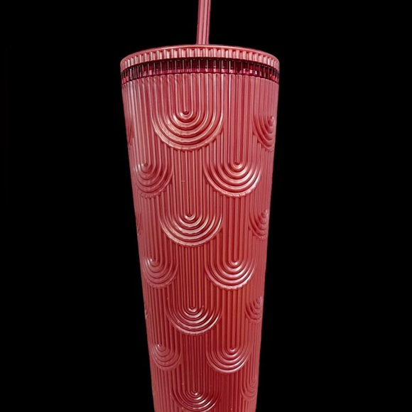 Starbucks Pink Pearl Mermaid Siren Scales Cold Cup Tumbler 24oz 2023 UnReleased - Picture 5 of 11